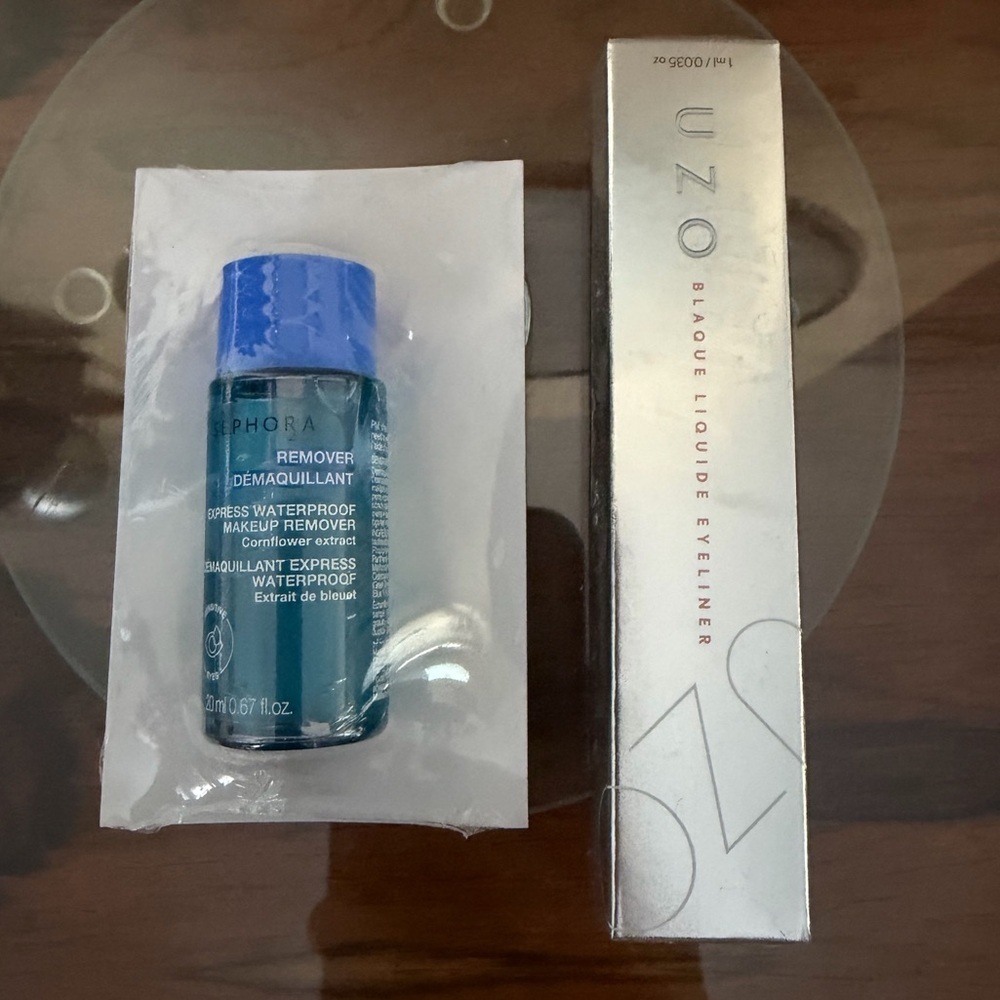 SEPHORA COLLECTION Waterproof Eye Makeup Remover & UZO Blaque Liquide Eyeliner